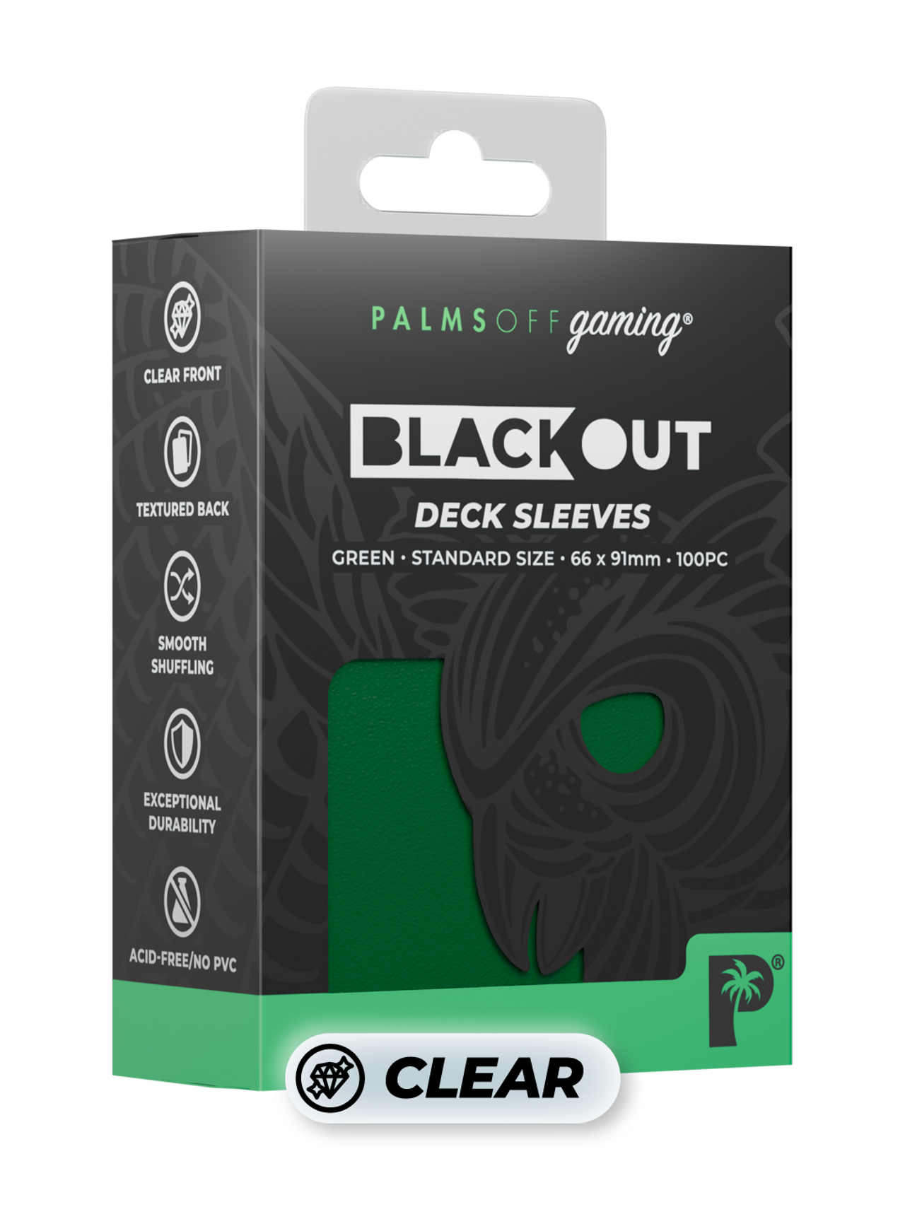 Blackout Deck Sleeves - Standard Size - Green