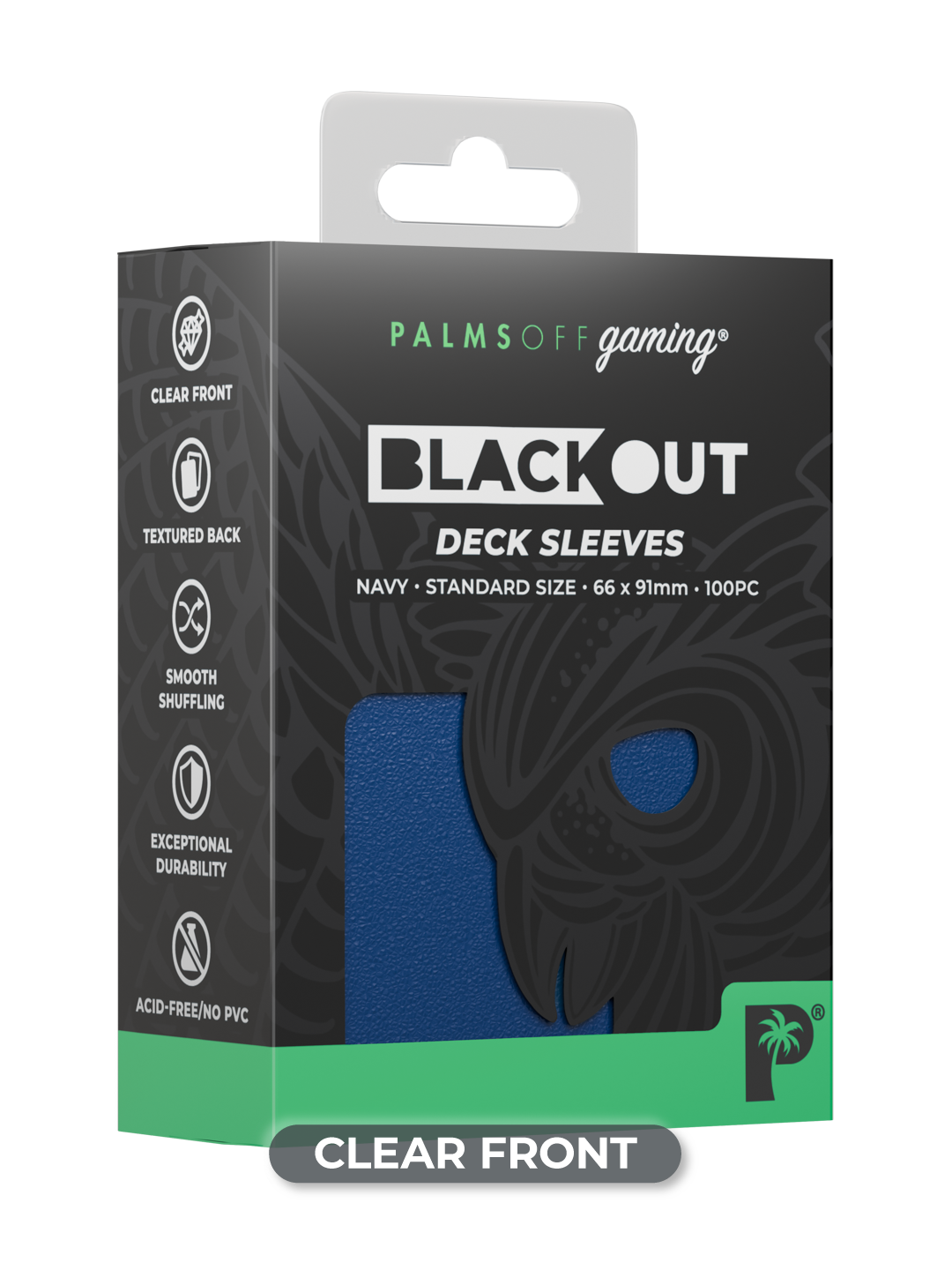 Blackout Deck Sleeves - Standard Size - Navy