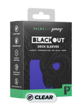Image of Blackout Deck Sleeves - Standard Size - Purple - Pop Culture Larrikin 