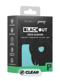 Image of Blackout Deck Sleeves - Standard Size - Turquoise - Pop Culture Larrikin 