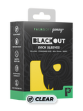 Image of Blackout Deck Sleeves - Standard Size - Yellow - Pop Culture Larrikin 