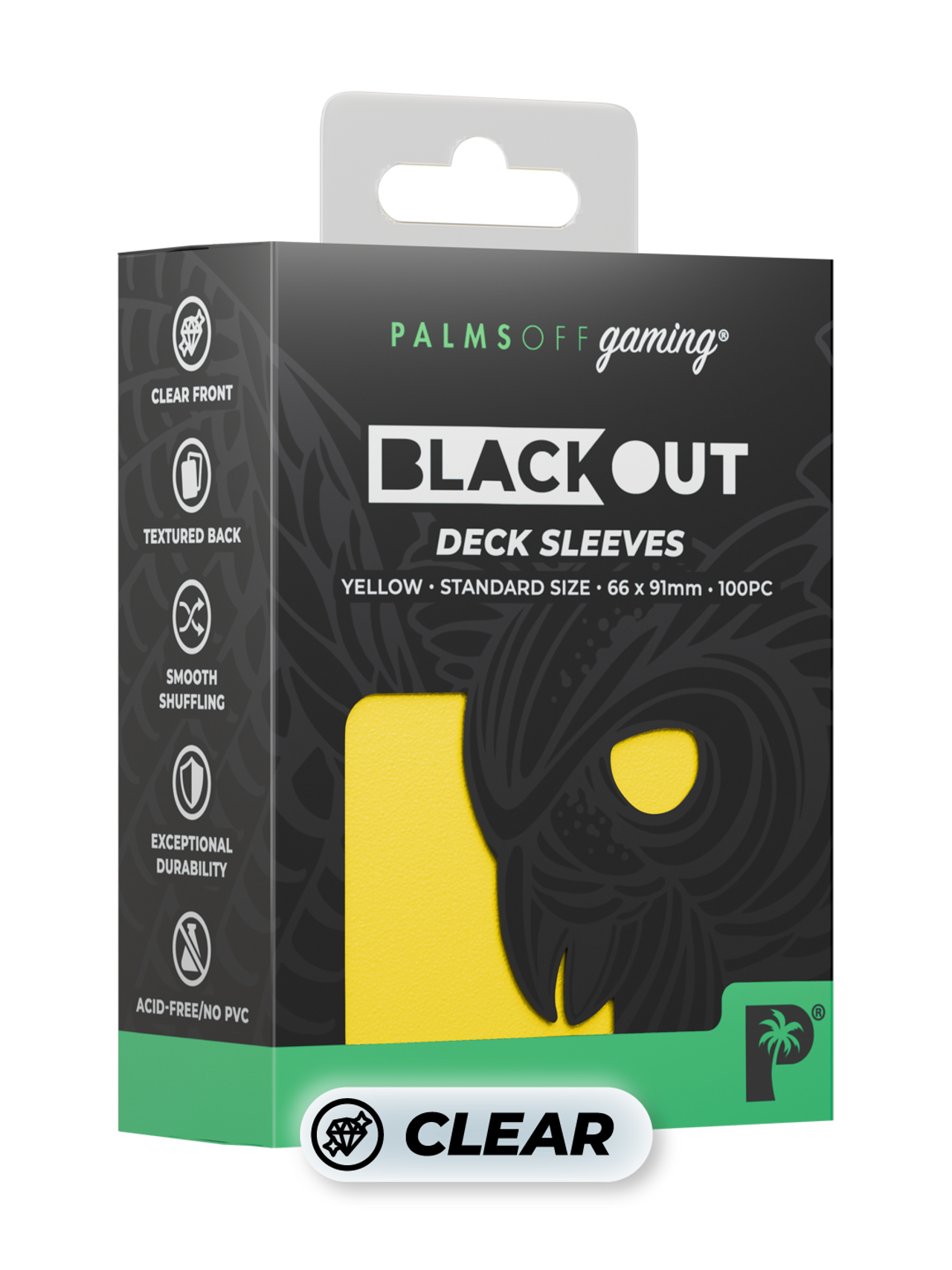 Blackout Deck Sleeves - Standard Size - Yellow