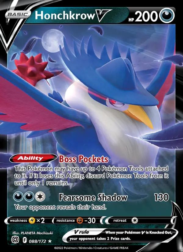 Image of Honchkrow V Brilliant Stars (BRS) #088