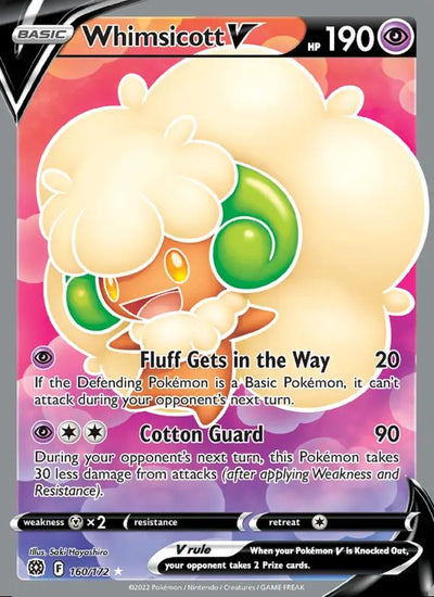 Image of Whimsicott V Brilliant Stars (BRS) #160
