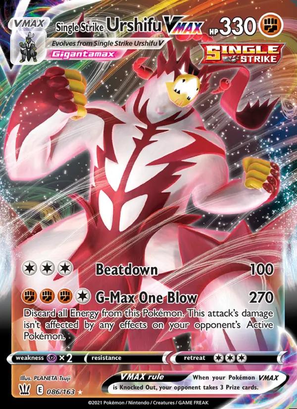 Image of Single Strike Urshifu VMAX Battle Styles (BST) #086