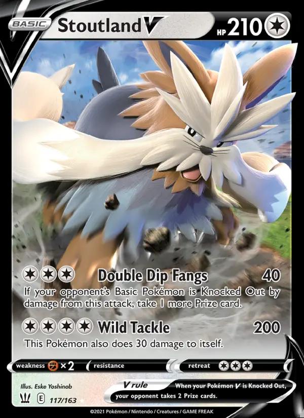 Image of Stoutland V Battle Styles (BST) #117