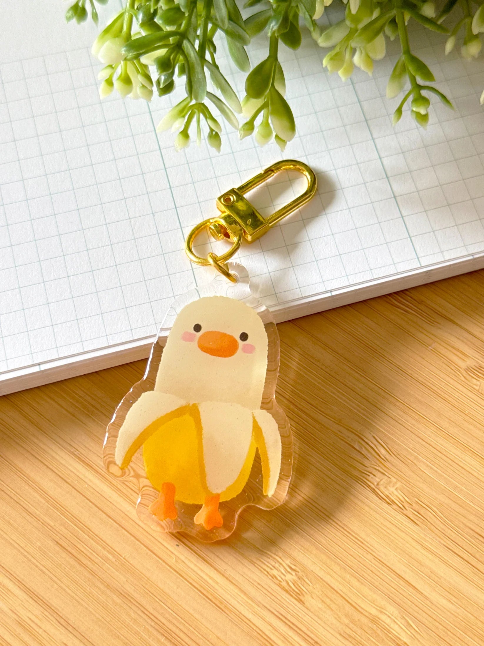 Banana Duck Keychain