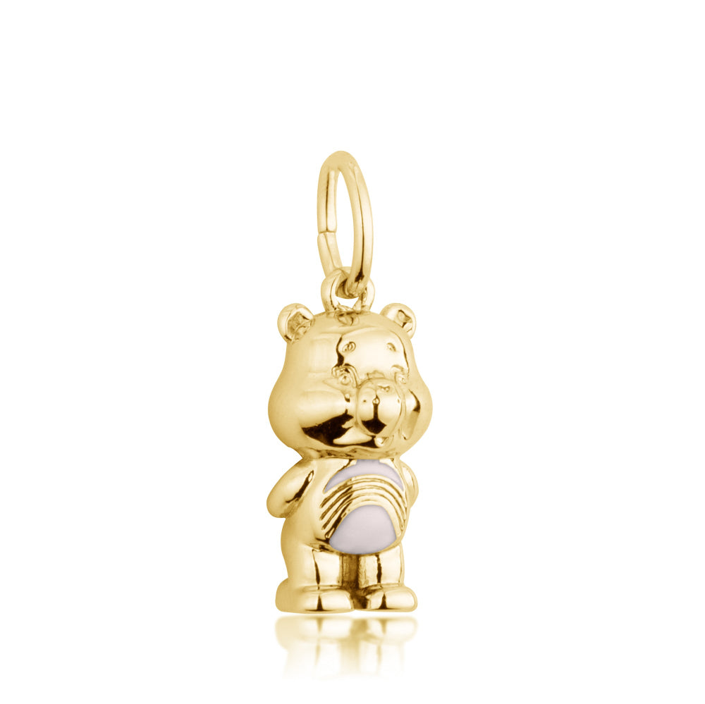 Care Bears Cheer Bear Charm – White Gold