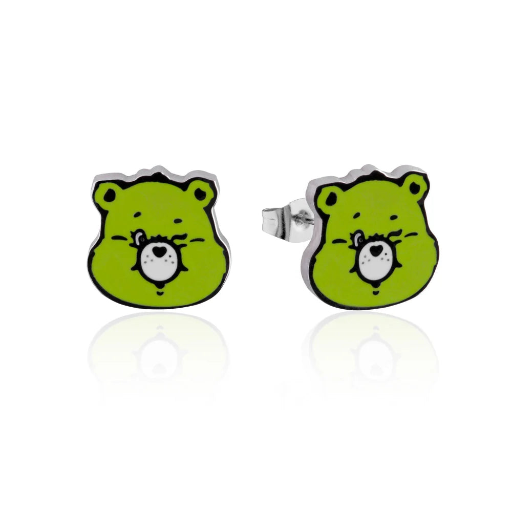Good Luck Bear- green STUDS