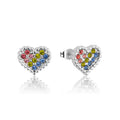 Image of Care Bears Rainbow Heart Stud Earrings WGP - Pop Culture Larrikin
