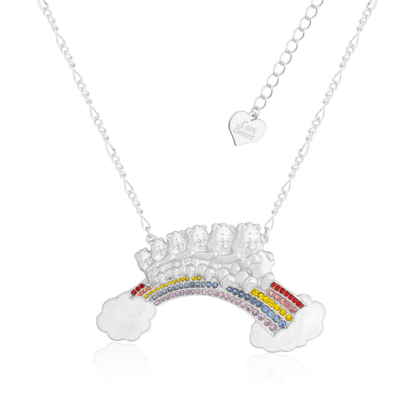 Care Bears Statement Rainbow Necklace – White Gold