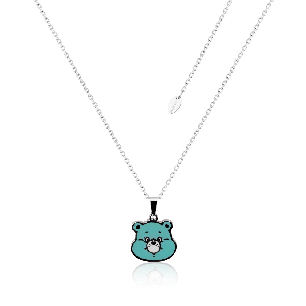 Wish Bear- teal NECKLACE