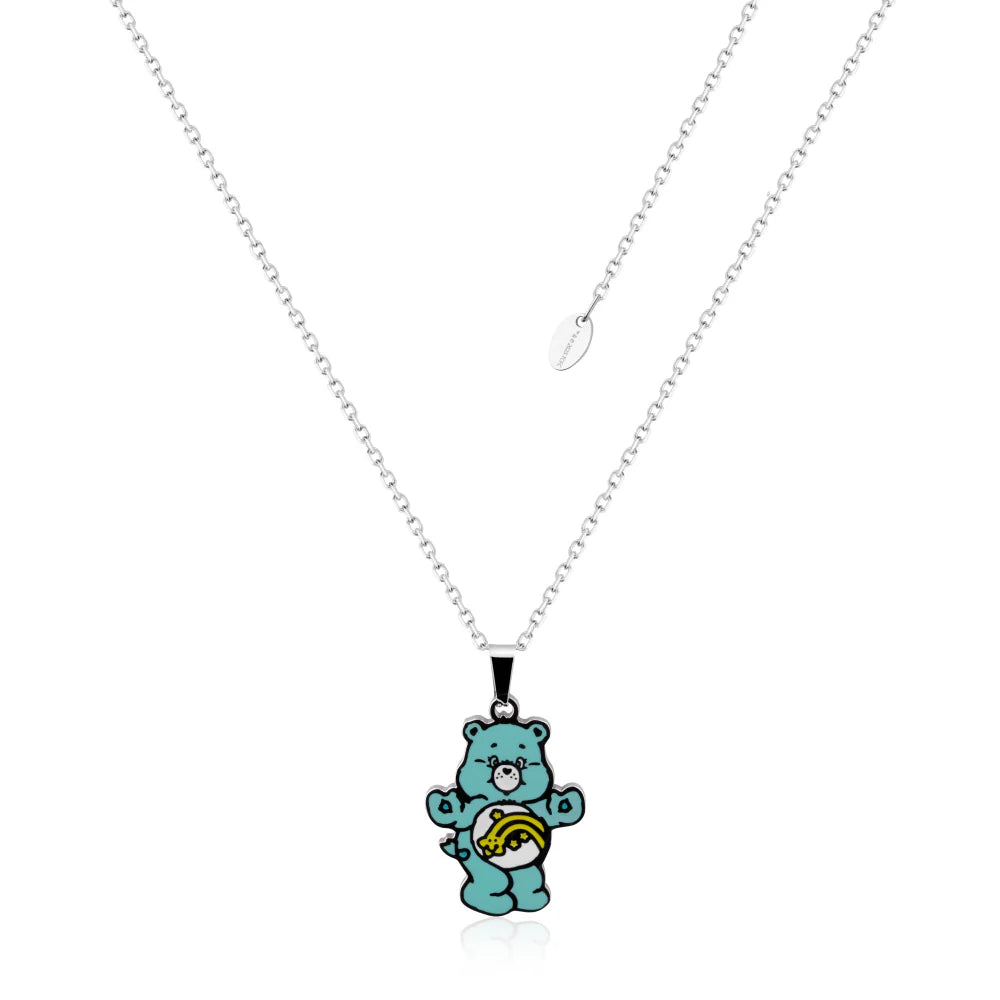 Wish Bear- teal BB NECKLACE