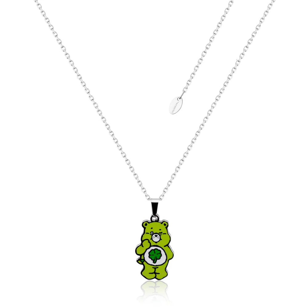 Good Luck Bear- green BB NECKLACE