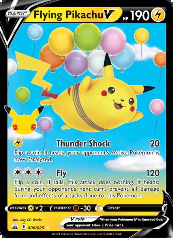 Image of Flying Pikachu V Celebrations (CEL) #006