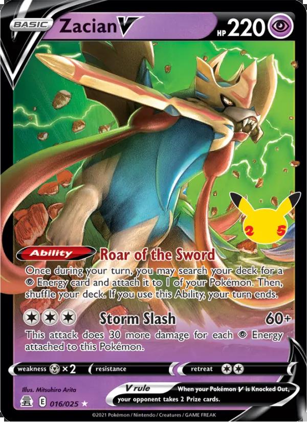 Image of Zacian V Celebrations (CEL) #016