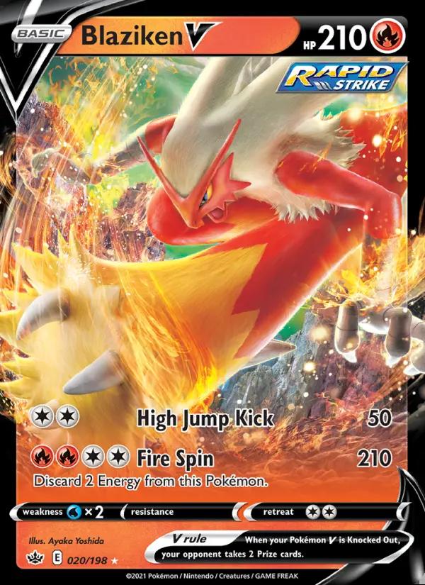 Image of Blaziken V Chilling Reign (CRE) #020