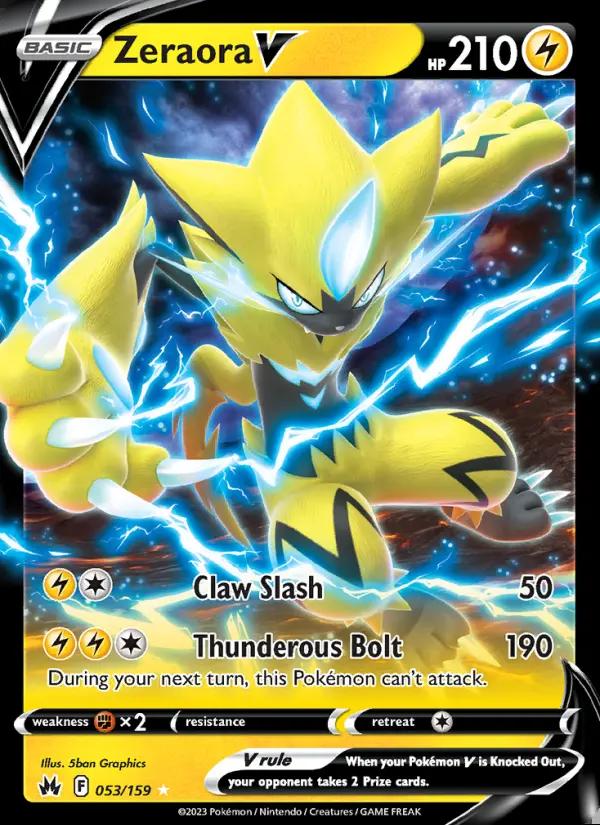 Image of Zeraora V Crown Zenith (CRZ) #053