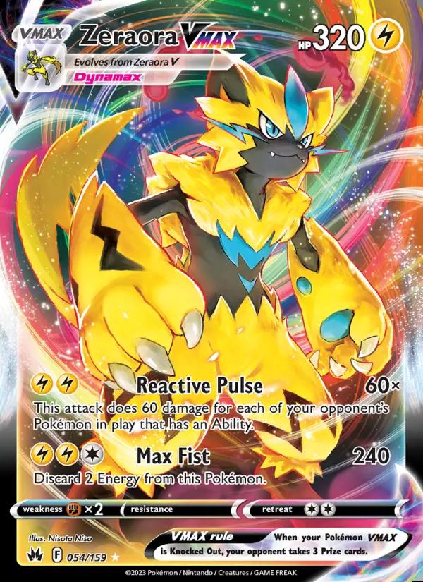 Image of Zeraora VMAX Crown Zenith (CRZ) #054