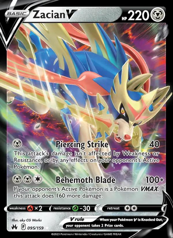 Image of Zacian V Crown Zenith (CRZ) #095