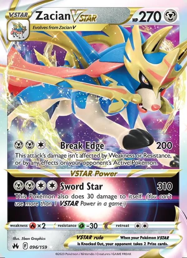 Image of Zacian VSTAR Crown Zenith (CRZ) #096