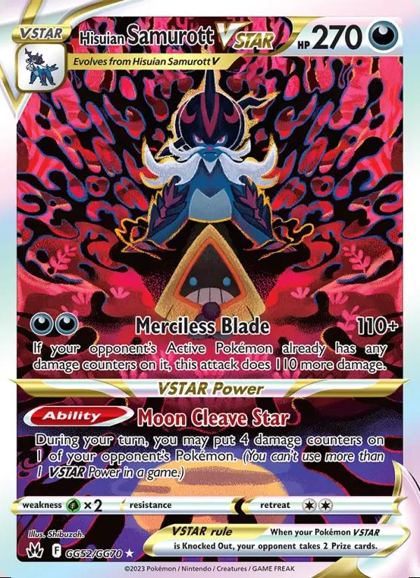 Image of Hisuian Samurott VSTAR Crown Zenith (CRZ) #GG52