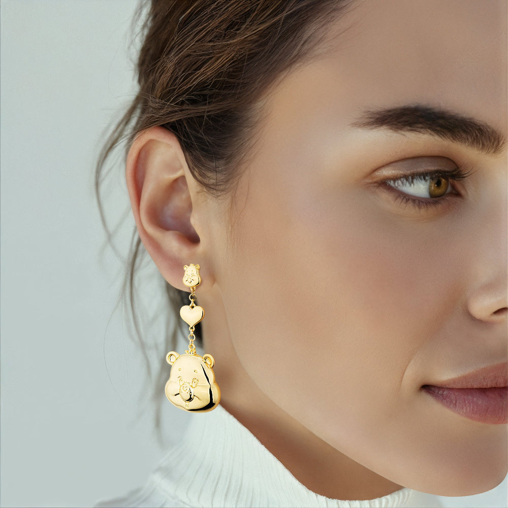 Care Bears Statement Drop Earrings – White Gold