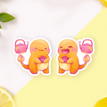Charmander Stickers - Pop Culture Larrikin 