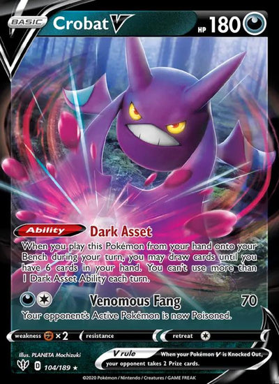 Image of Crobat V Darkness Ablaze (DAA) #104