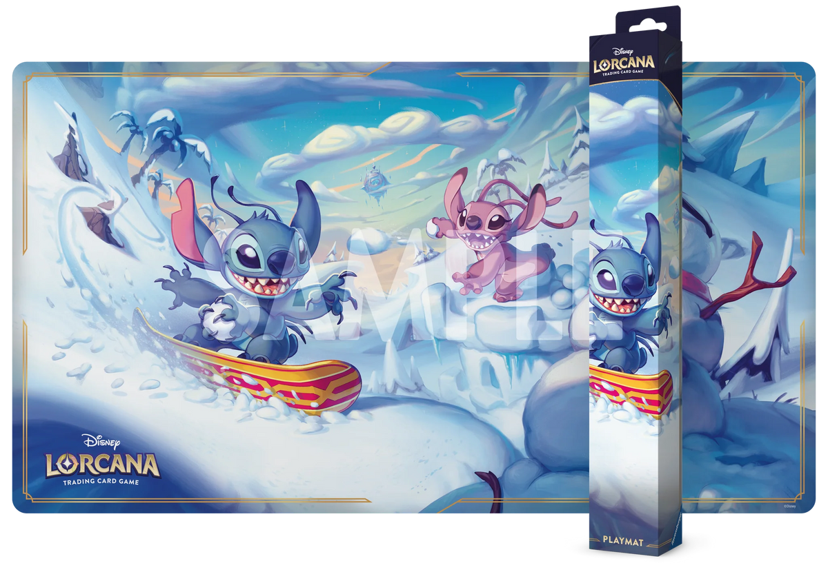 DLC S14 Hyperia City Playmat Stitch & Angel - Disney Lorcana