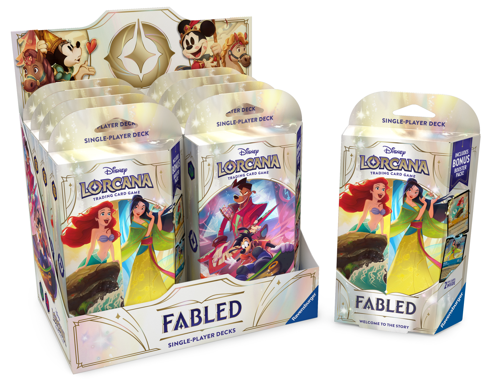 DLC S9 Fabled Single-Player Deck: Ariel & Mulan (Solid)