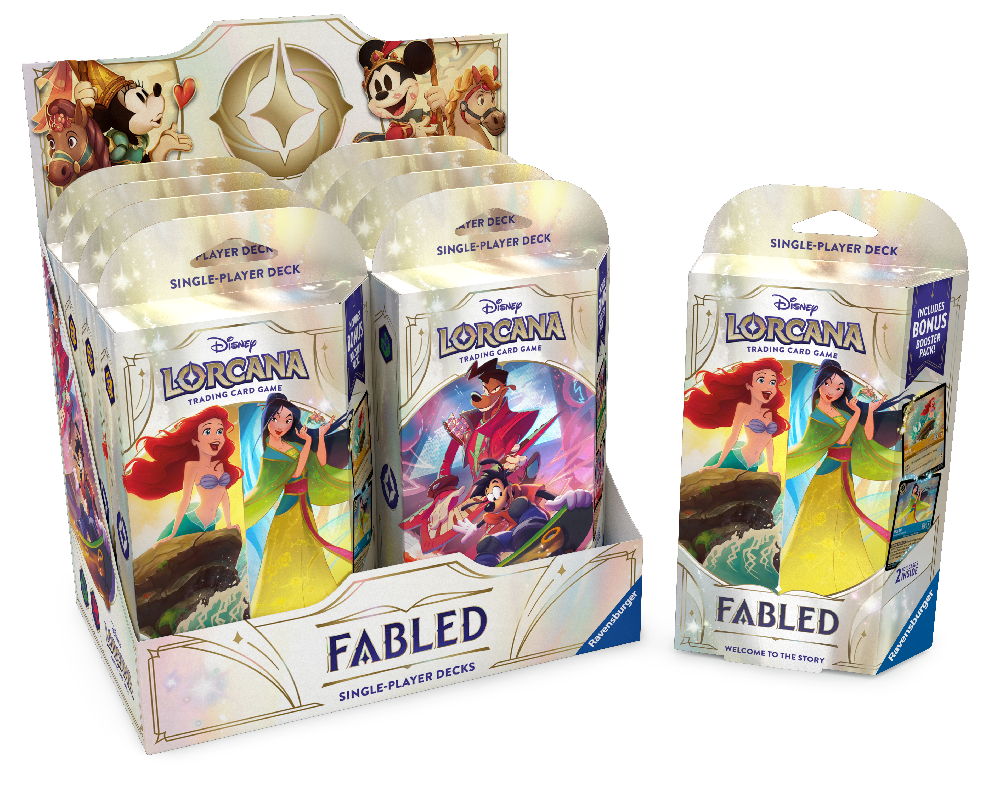 DLC S9 Fabled Single-Player Deck: Ariel & Mulan (Solid)