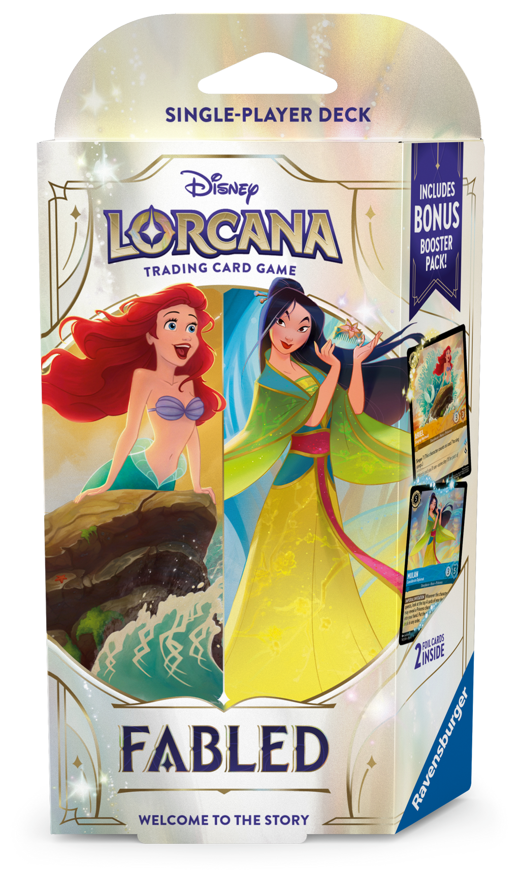 DLC S9 Fabled Single-Player Deck: Ariel & Mulan (Solid)