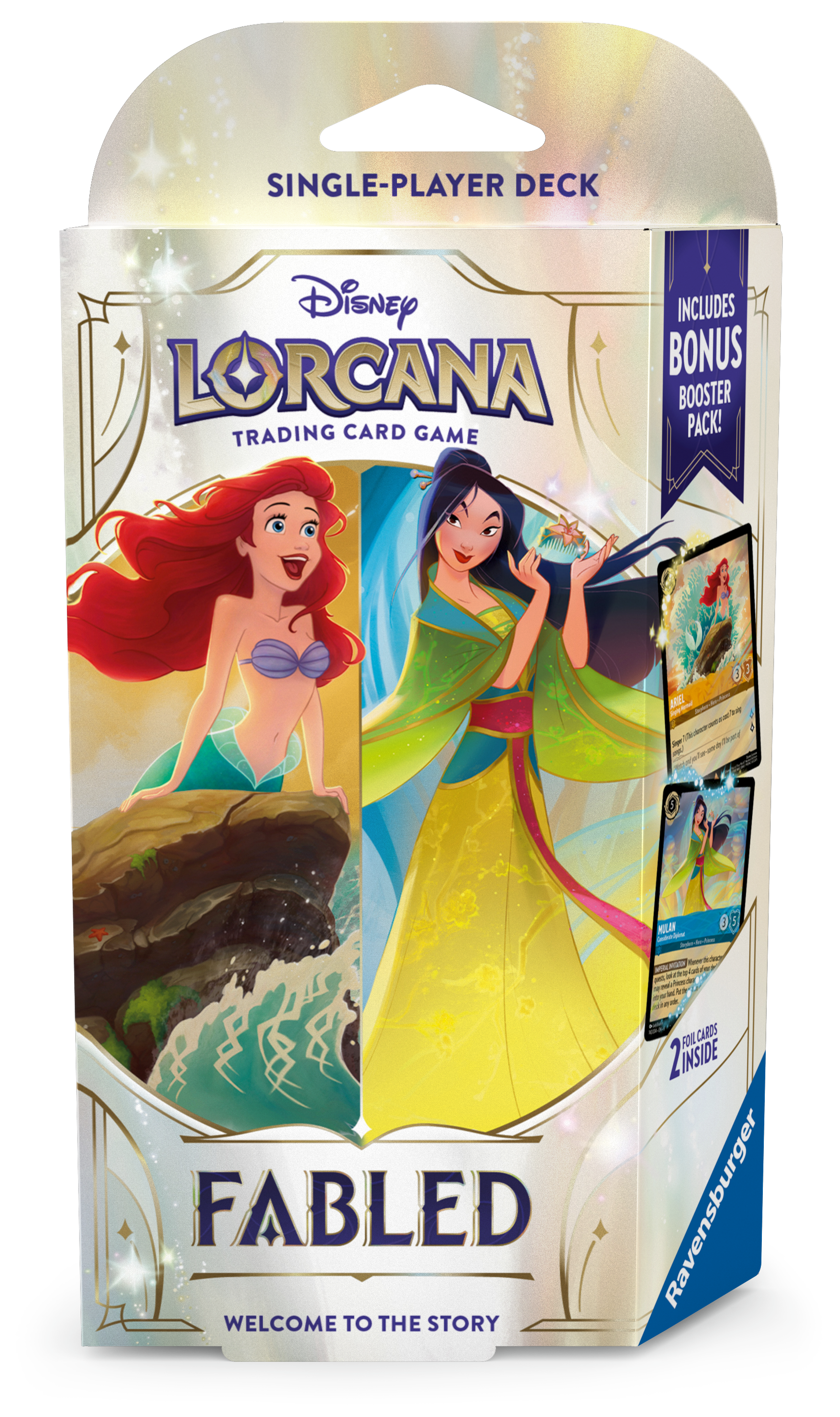DLC S9 Fabled Single-Player Deck: Ariel & Mulan (Solid)