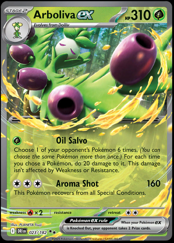 Image of Arboliva ex Destined Rivals (DRI) #023