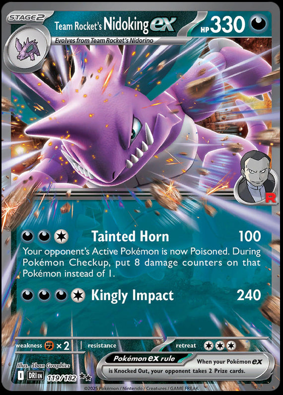 Image of Team Rockets Nidoking ex Destined Rivals (DRI) #119