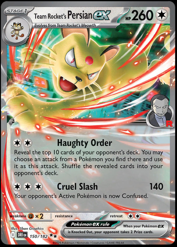 Image of Team Rockets Persian ex Destined Rivals (DRI) #150