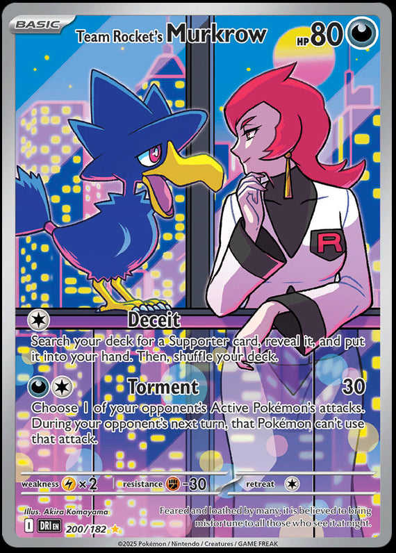 Image of Team Rockets Murkrow Destined Rivals (DRI) #200