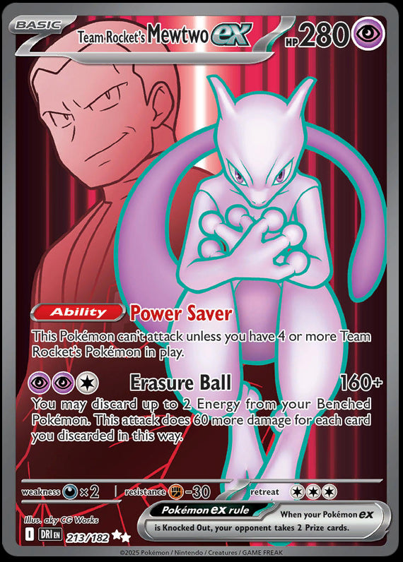 Image of Team Rockets Mewtwo ex Destined Rivals (DRI) #213