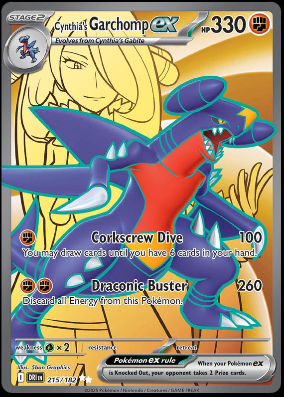 Image of Cynthias Garchomp ex Destined Rivals (DRI) #215