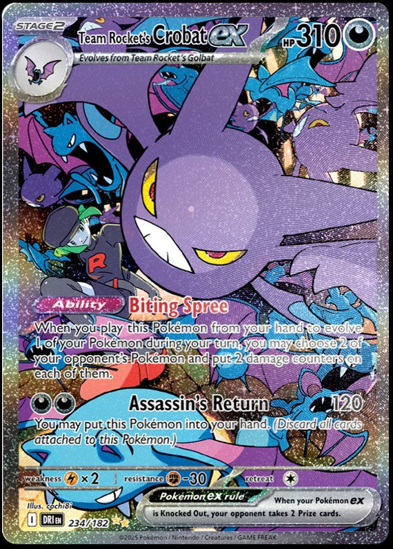 Image of Team Rockets Crobat ex Destined Rivals (DRI) #234