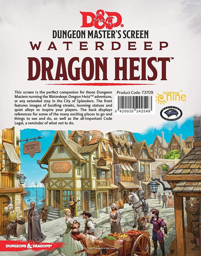 D&D Dungeon Masters Screen: Waterdeep Dragon Heist