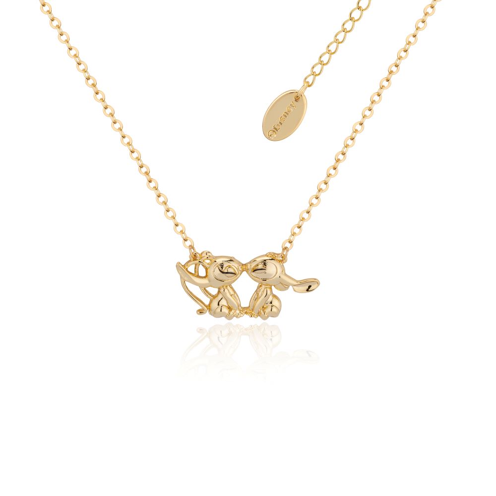 Disney Lilo and Stitch Angel Kissing Necklace