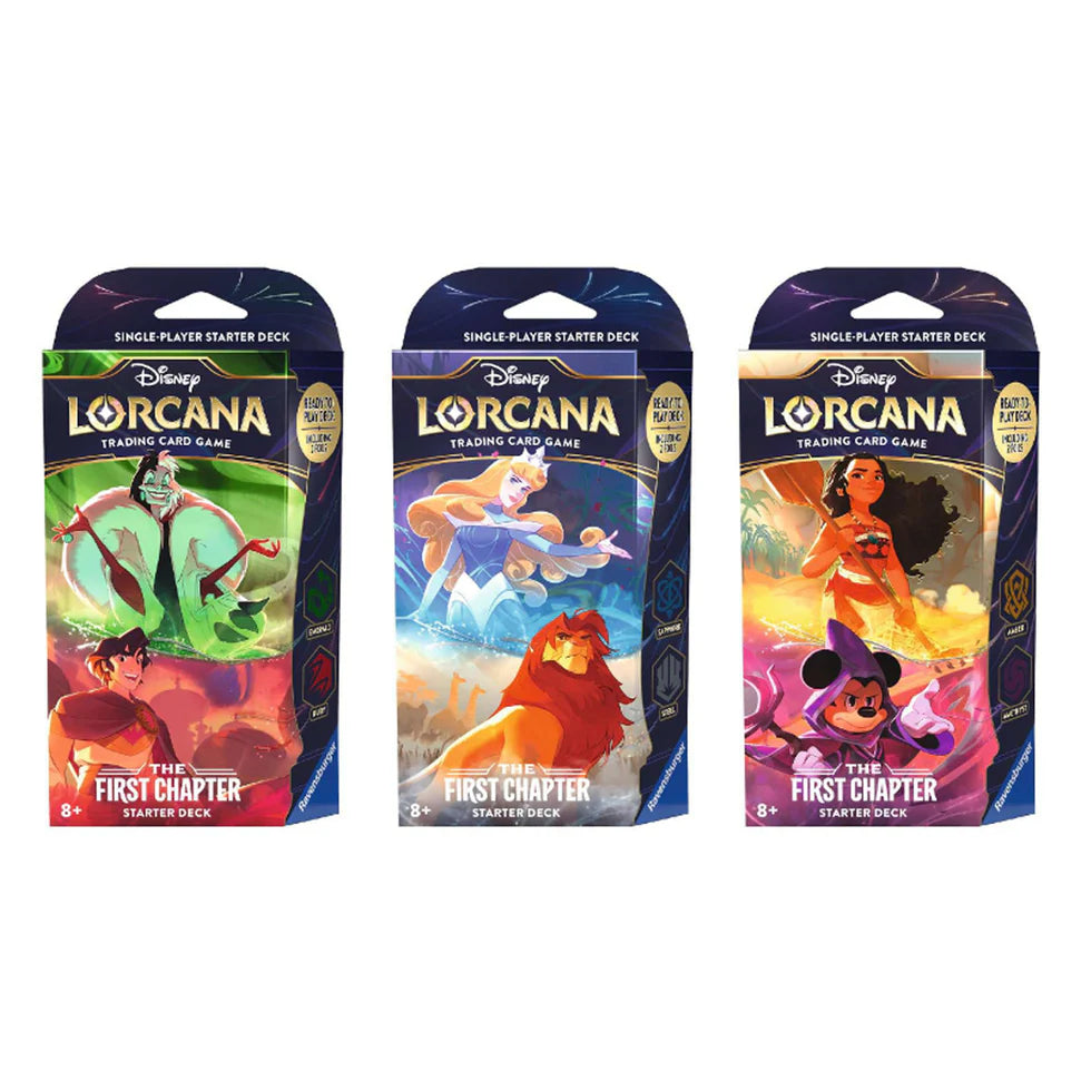 Disney Lorcana TCG The First Chapter Starter Decks (Set of 3)