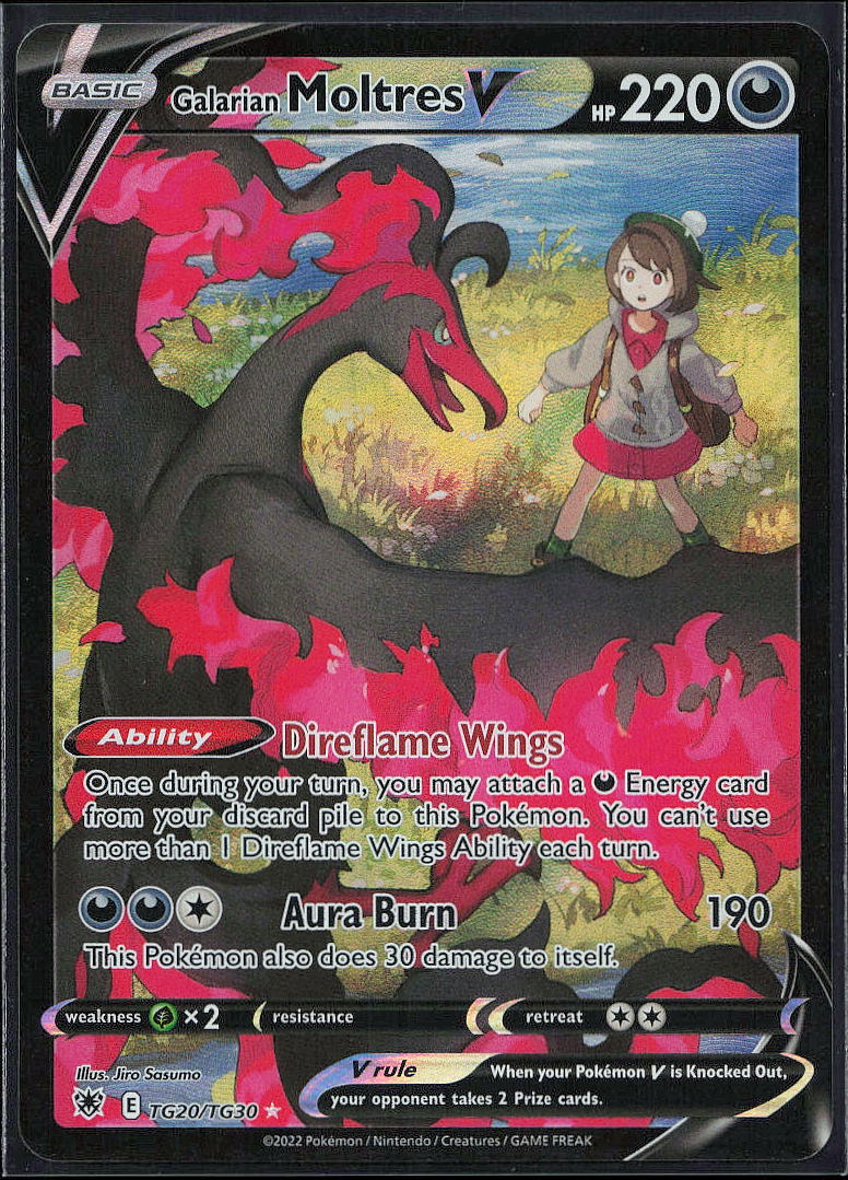 Galarian Moltres V #TG20 Astral Radiance en