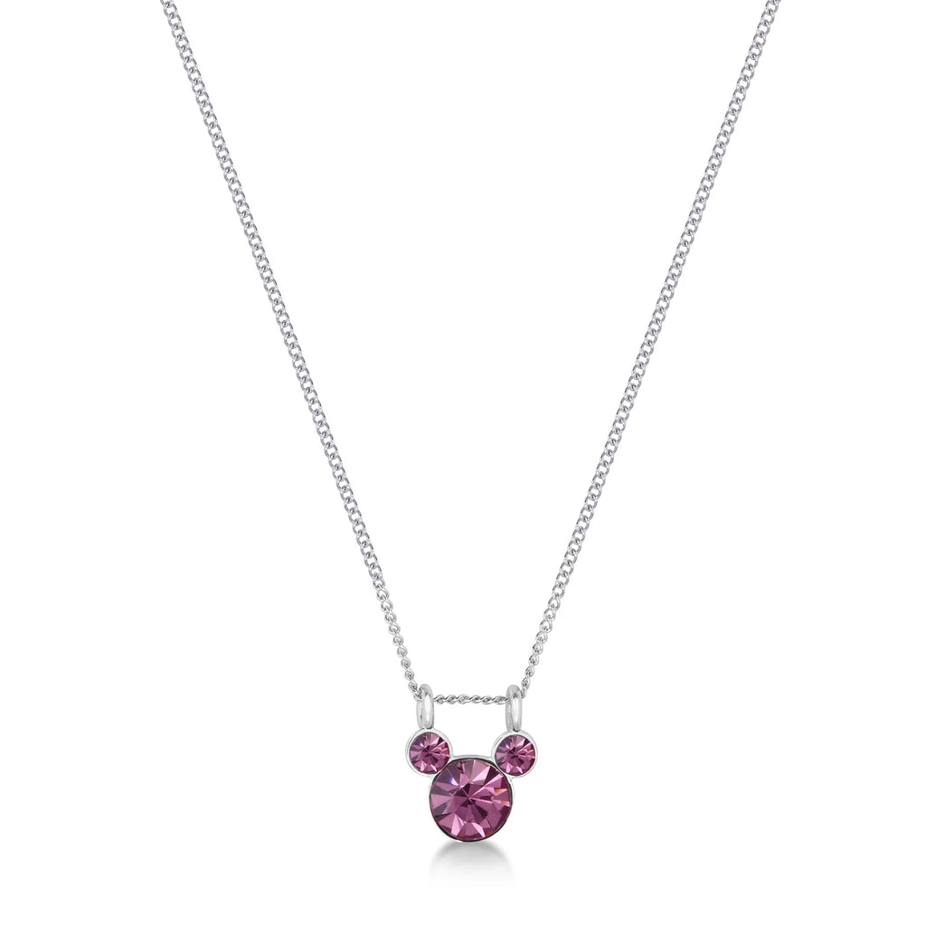 Disney Slat pack range Mickey June birthstone necklace - Couture Kingdom - Pop Culture Larrikin 
