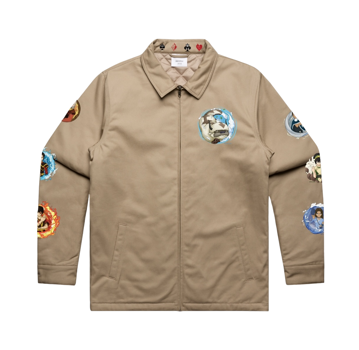 Avatar: The Last Airbender Inspired AS Colour Bomber Jacket - Luck of Kings - Pop Culture Larrikin