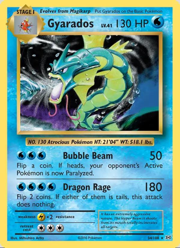 Image of Gyarados Evolutions (EVO) #34