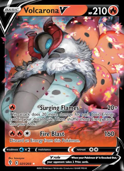 Image of Volcarona V Evolving Skies (EVS) #021