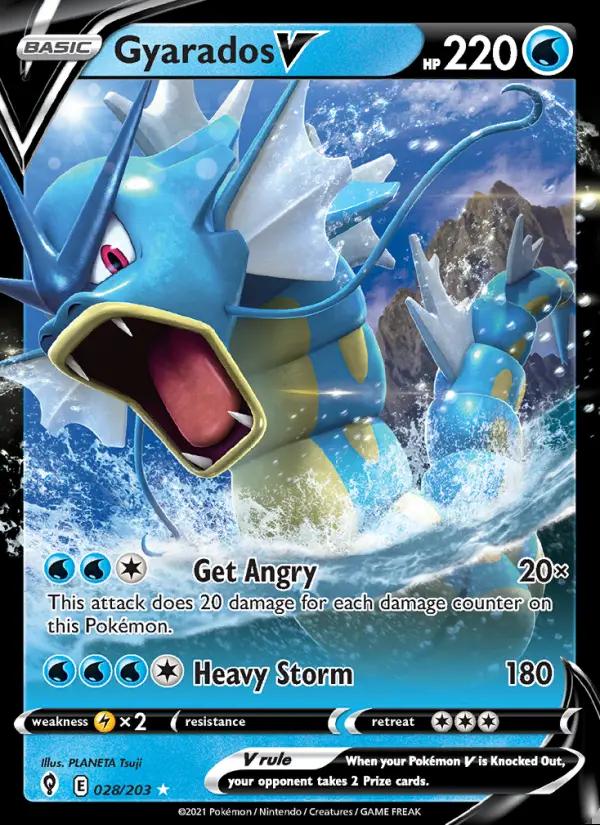 Image of Gyarados V Evolving Skies (EVS) #028